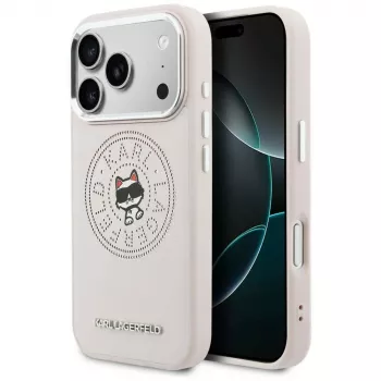 Karl Lagerfeld Point & Choupette Sketch MagSafe Case für iPhone 17 Pro Max Pink