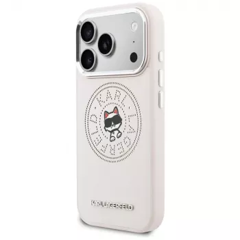 Karl Lagerfeld Point & Choupette Sketch MagSafe Case für iPhone 17 Pro Max Pink