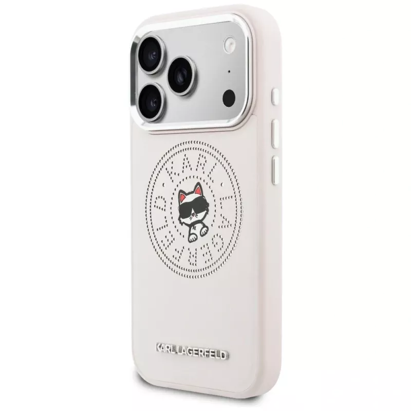Karl Lagerfeld Point & Choupette Sketch MagSafe Case für iPhone 17 Pro Max Pink