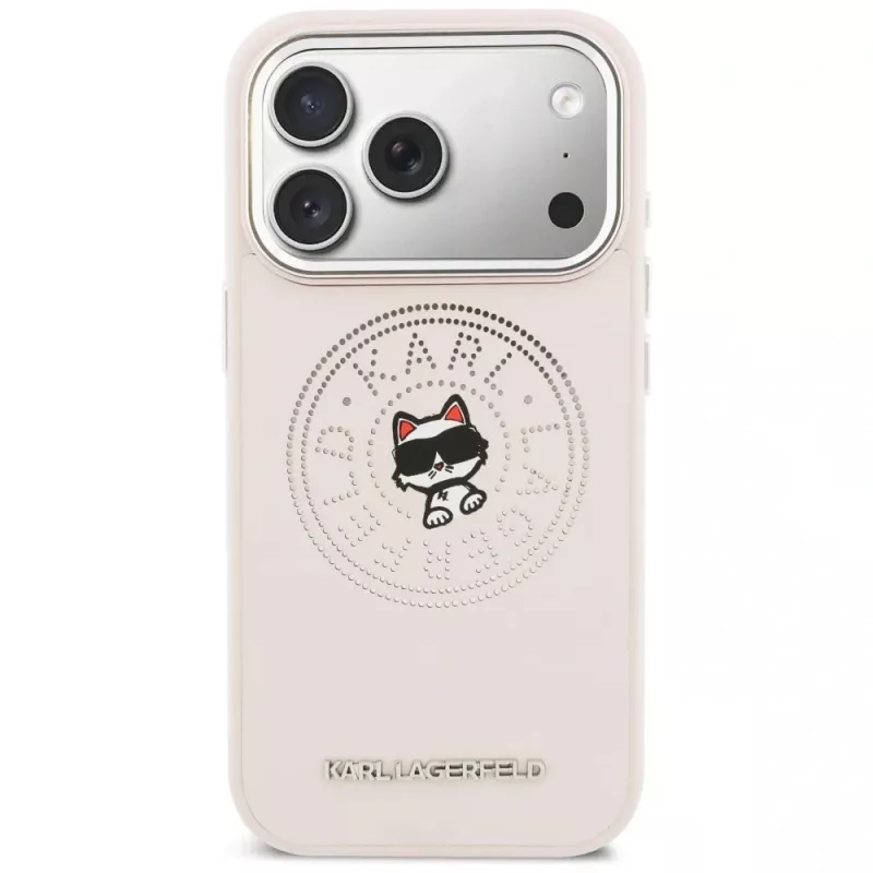 Karl Lagerfeld Point & Choupette Sketch MagSafe Case für iPhone 17 Pro Max Pink