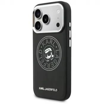 KARL LAGERFELD Point & Karl Sketch MagSafe Case für iPhone 17 Pro Schwarz