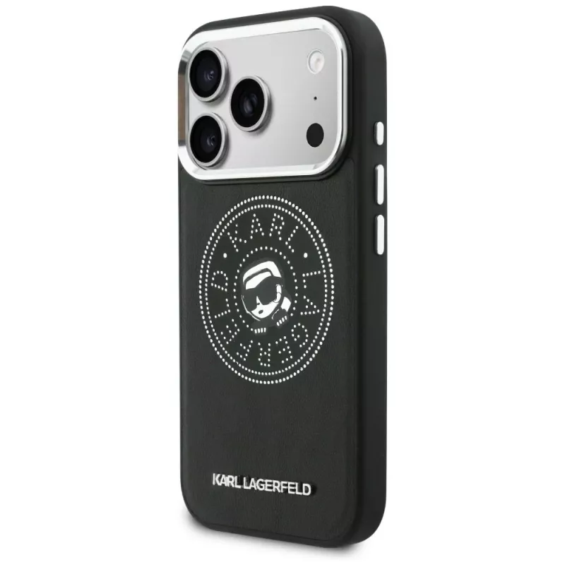 KARL LAGERFELD Point & Karl Sketch MagSafe Case für iPhone 17 Pro Schwarz