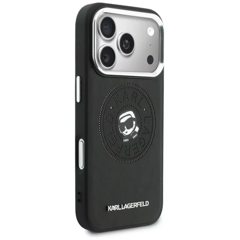 KARL LAGERFELD Point & Karl Sketch MagSafe Case für iPhone 17 Pro Schwarz