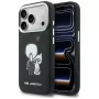 KARL LAGERFELD Karl & Choupette Back Logo MagSafe Case für iPhone 17 Pro Schwarz