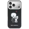 KARL LAGERFELD Karl & Choupette Back Logo MagSafe Case für iPhone 17 Pro Schwarz