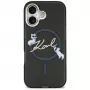 Karl Lagerfeld IML Choupettes KarlScript Logo MagSafe Case für iPhone Air, Schwarz