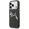 KARL LAGERFELD IML Choupettes KarlScript Logo MagSafe Case für Apple iPhone 17 Pro, Schwarz