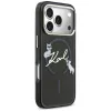 KARL LAGERFELD IML Choupettes KarlScript Logo MagSafe Case für iPhone 17 Pro Max, Schwarz