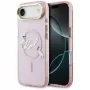 KARL LAGERFELD IML Choupettes KarlScript Logo MagSafe Case für iPhone Air, Pink