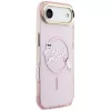 KARL LAGERFELD IML Choupettes KarlScript Logo MagSafe Case für iPhone Air, Pink