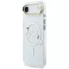 Karl Lagerfeld IML Choupettes KarlScript Logo MagSafe Case für iPhone Air, Transparent