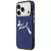KARL LAGERFELD IML Choupettes KarlScript Logo MagSafe Case für Apple iPhone 17 Pro Max - Blau