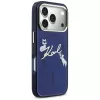 KARL LAGERFELD IML Choupettes KarlScript Logo MagSafe Case für Apple iPhone 17 Pro Max - Blau
