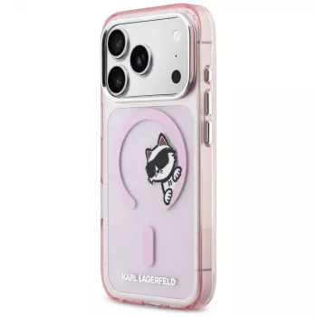 KARL LAGERFELD IML Peekaboo MagSafe Case für Apple iPhone 17 Pro - Pink