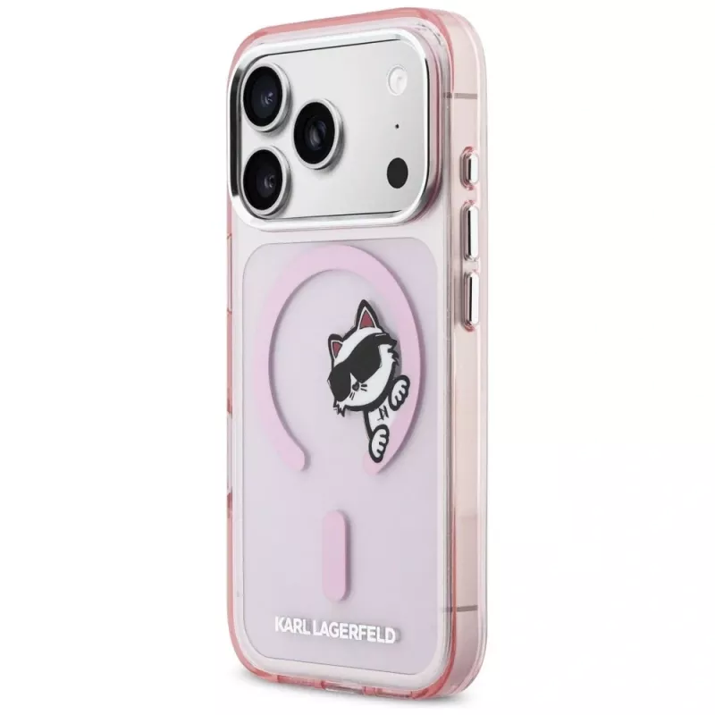 KARL LAGERFELD IML Peekaboo MagSafe Case für Apple iPhone 17 Pro - Pink
