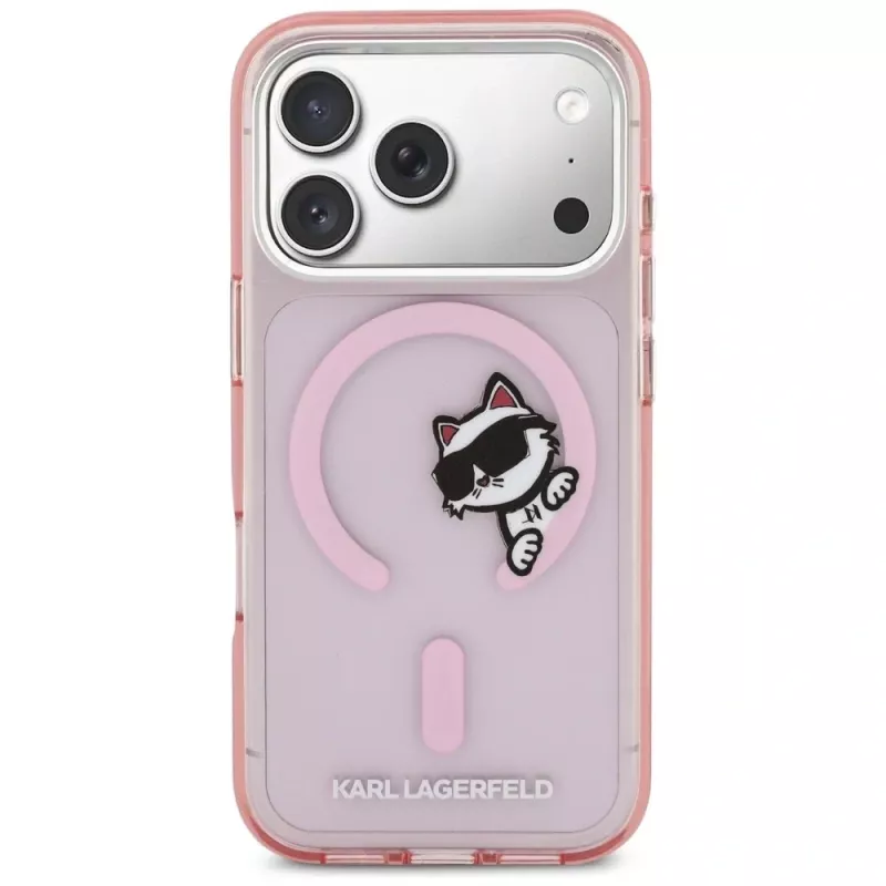 KARL LAGERFELD IML Peekaboo MagSafe Case für Apple iPhone 17 Pro - Pink