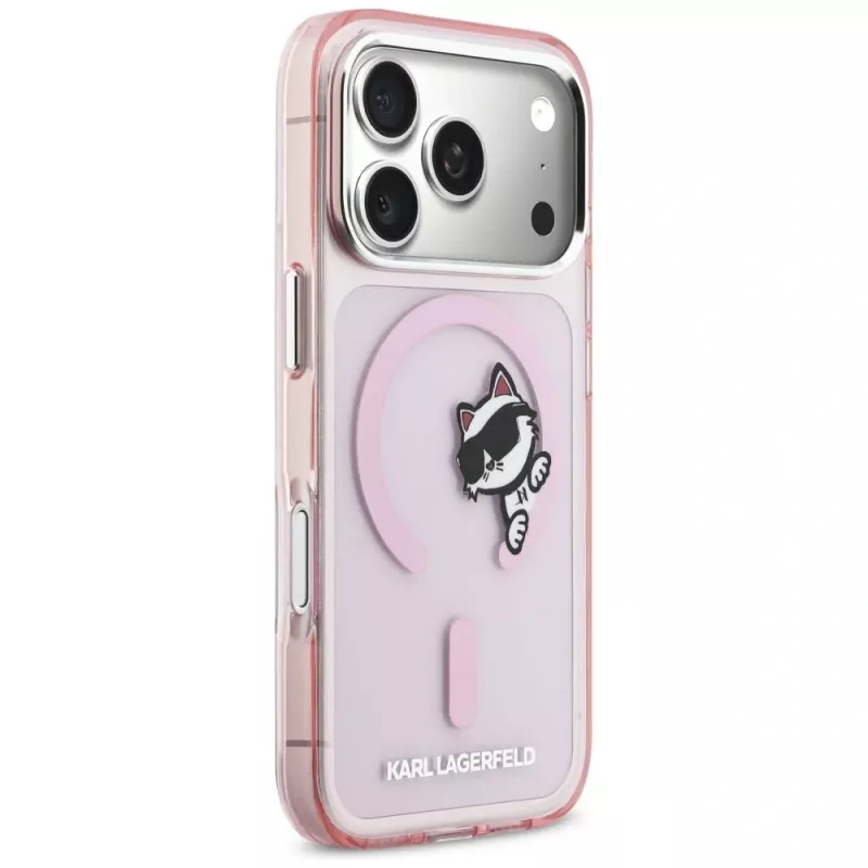 KARL LAGERFELD IML Peekaboo MagSafe Case für Apple iPhone 17 Pro - Pink
