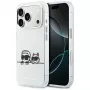 KARL LAGERFELD IML Karl & Choupette Peekaboo Logo MagSafe Case für Apple iPhone 17 Pro, Weiß