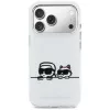 KARL LAGERFELD IML Karl & Choupette Peekaboo Logo MagSafe Case für Apple iPhone 17 Pro, Weiß