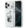 Karl Lagerfeld Karl & Choupette Back MagSafe Case für iPhone 17 Pro, Transparent