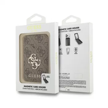 Guess 4G Stand & Mirror MagSafe-Geldbörse mit Spiegel, braun