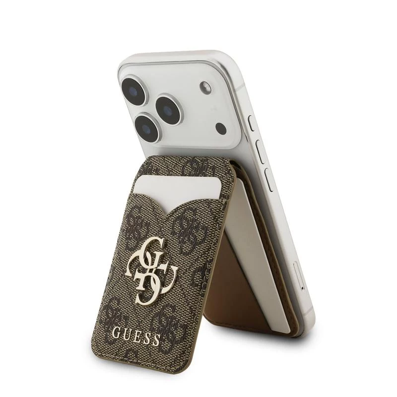 Guess 4G Stand & Mirror MagSafe-Geldbörse mit Spiegel, braun