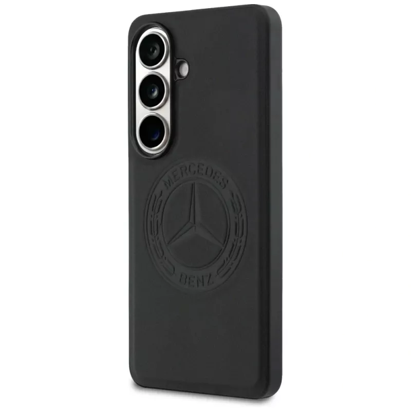 Mercedes-Benz Vintage Logo MagSafe Hülle für Samsung Galaxy S26, Schwarz