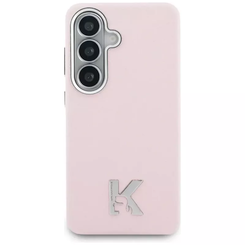 Karl Lagerfeld K Metal Logo MagSafe Case für Samsung Galaxy S26, Pink