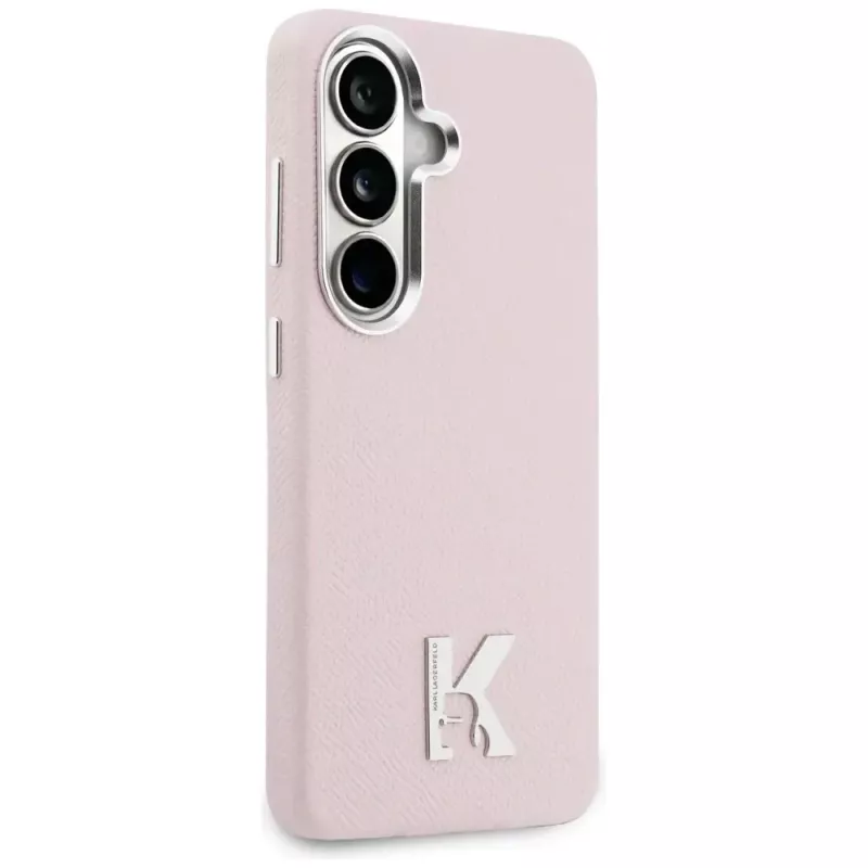 Karl Lagerfeld K Metal Logo MagSafe Case für Samsung Galaxy S26, Pink