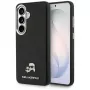 Karl Lagerfeld Saffiano KC Metal Logo MagSafe Case für Samsung Galaxy S26, Schwarz