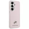 Karl Lagerfeld Saffiano KC MetalLogo MagSafe Case für Samsung Galaxy S26+ Pink