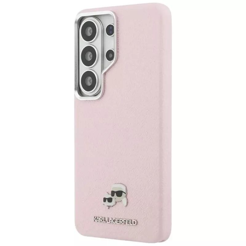 KARL LAGERFELD Saffiano KC Metal Logo MagSafe Case für Samsung Galaxy S26 Ultra - Pink