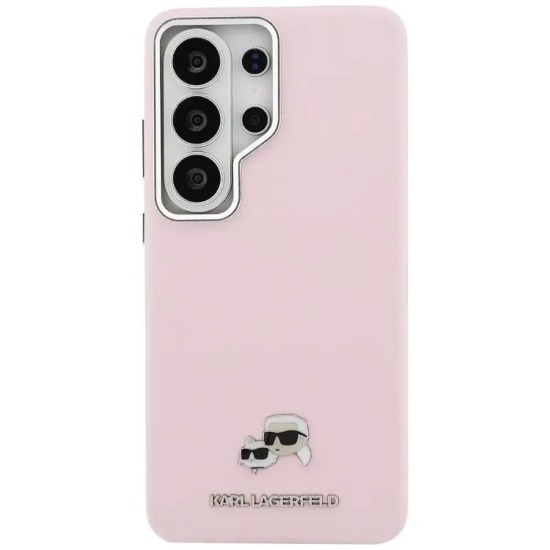 KARL LAGERFELD Saffiano KC Metal Logo MagSafe Case für Samsung Galaxy S26 Ultra - Pink