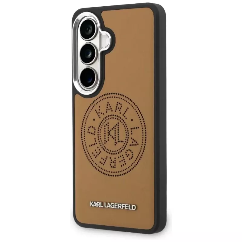 KARL LAGERFELD Perforated KLMagSafe Case für Samsung Galaxy S26+ Braun