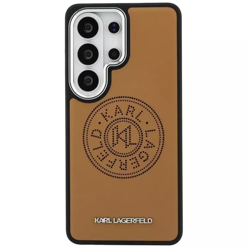 KARL LAGERFELD Perforated KLMagSafe Case für Samsung Galaxy S26 Ultra - Braun