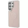 Karl Lagerfeld Embossed Ring RSG Logo MagSafe Case für Samsung Galaxy S26 Ultra - Pink