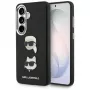 KARL LAGERFELD Saffiano DoubleHeads Metal Case für Samsung Galaxy S26, Schwarz