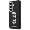 KARL LAGERFELD Saffiano DoubleHeads Metal Case für Samsung Galaxy S26, Schwarz