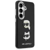 KARL LAGERFELD Saffiano DoubleHeads Metal Case für Samsung Galaxy S26, Schwarz