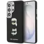 Karl Lagerfeld Saffiano Double Heads Metal Case für Samsung Galaxy S26 Ultra Schwarz