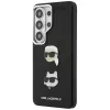 Karl Lagerfeld Saffiano Double Heads Metal Case für Samsung Galaxy S26 Ultra Schwarz