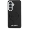 KARL LAGERFELD Embossed Ring Initials MagSafe Case für Samsung Galaxy S26, Schwarz