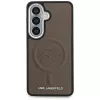 KARL LAGERFELD Embossed Ring Initials MagSafe Case für Samsung Galaxy S26+ Braun