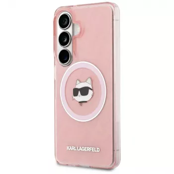 KARL LAGERFELD IML Repeated Choupette MagSafe Case für Samsung Galaxy S26, Pink