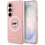 Karl Lagerfeld IML Repeated Choupette MagSafe Case für Samsung Galaxy S26+ Pink