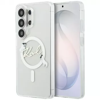 Karl Lagerfeld IML KC Script MagSafe Case für Samsung Galaxy S26 Ultra (Transparent)