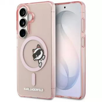Karl Lagerfeld IML Peekaboo Choupette MagSafe Case für Samsung Galaxy S26 - Pink