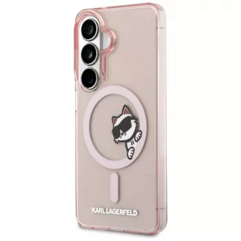 Karl Lagerfeld IML Peekaboo Choupette MagSafe Case für Samsung Galaxy S26 - Pink
