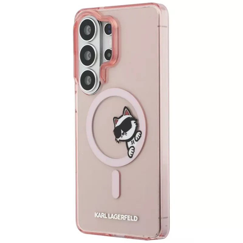 KARL LAGERFELD IML Peekaboo Choupette MagSafe Case für Samsung Galaxy S26 Ultra, Pink