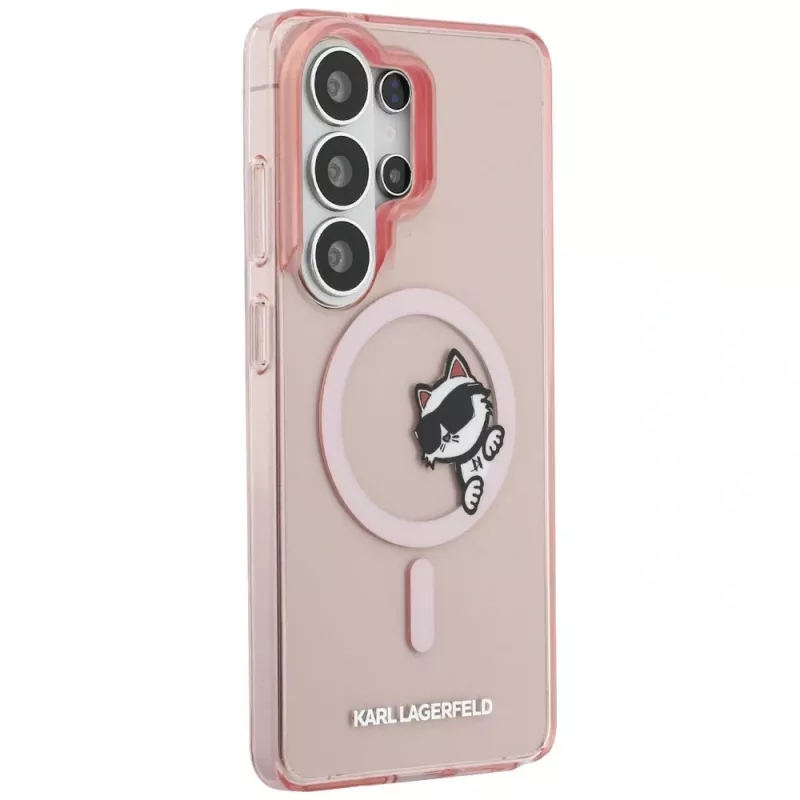 KARL LAGERFELD IML Peekaboo Choupette MagSafe Case für Samsung Galaxy S26 Ultra, Pink